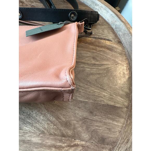 AllSaints NWT Eve Quilt Crossbody in Elasto Pink W/ Black Strap - Picture 4 of 16